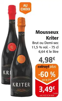 Colruyt Kriter Mousseux offre
