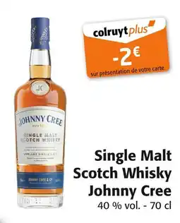 Colruyt Johnny Cree Single Malt Scotch Whisky offre