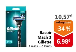 Colruyt Gillette Rasoir Mach 3 offre