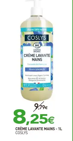 naturéO COSLYS Crème lavante mains - 1l offre
