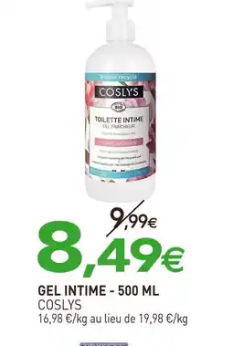 naturéO COSLYS GEL INTIME - 500 ML offre