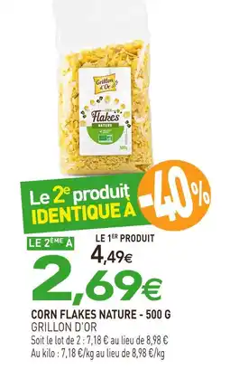 naturéO GRILLON D'OR Corn flakes nature offre