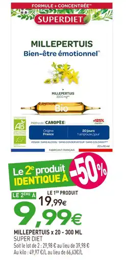naturéO SUPER DIET MILLEPERTUIS offre