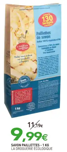 naturéO LA DROGUERIE ÉCOLOGIQUE Savon paillettes - 1 kg offre