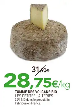 naturéO LES PETITES LAITERIES Tomme des volcans bio offre