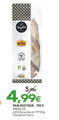 naturéO ANGELUS Pain rustique - 750 g offre