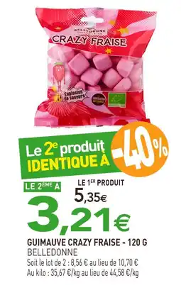 naturéO BELLEDONNE Guimauve crazy fraise - 120 g offre