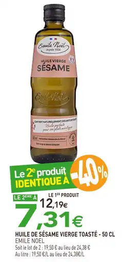 naturéO EMILE NOEL Huile vierge sésame offre