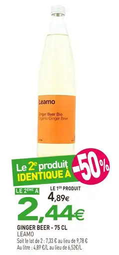 naturéO Ginger beer - 75 cl offre