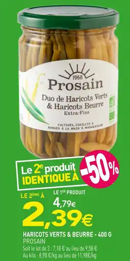 naturéO PROSAIN Haricots verts & beurre - 400 g offre