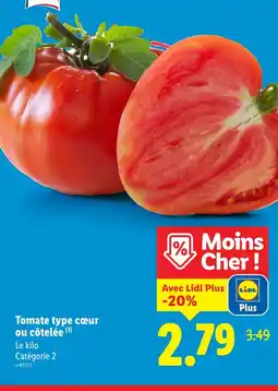 Lidl Tomate type cœur ou côtelée offre