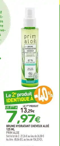 naturéO Prim Aloe Brume hydratation cheveux offre