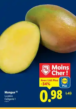 Lidl LIDL Mangue offre