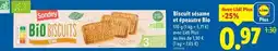Lidl SONDEY Biscuit sésame et épeautre Bio offre