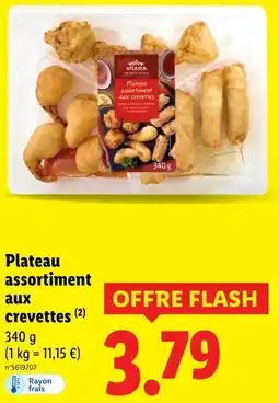Lidl Plateau assortiment aux crevettes offre