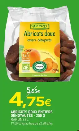 naturéO RAPUNZEL Abricots doux entiers dénoyautés - 250 g offre