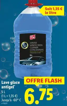 Lidl W5 Lave glace antigel offre