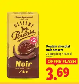 Lidl Poulain Chocolat noir dessert offre