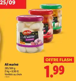 Lidl Sol & Mar Ail mariné en saumure offre