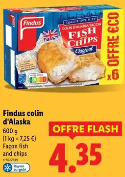 Lidl FINDUS Colin d'alaska offre