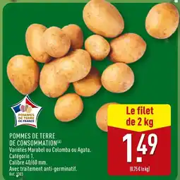 ALDI Pommes de Terre de Consommation offre