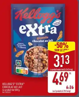 ALDI KELLOGG’S Extra Granola chocolat au lait offre