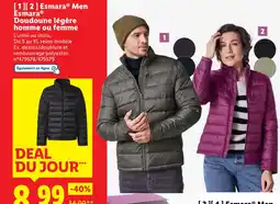 Lidl Esmara Men, Esmara Doudoune légère homme ou femme offre