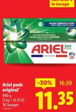 Lidl ARIEL Pods original offre