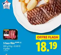 Lidl 5 faux filets offre