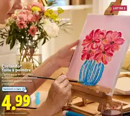 Lidl CRELANDO Toile à peindre offre