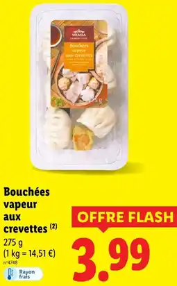 Lidl VITASIA Bouchées vapeur aux crevettes offre