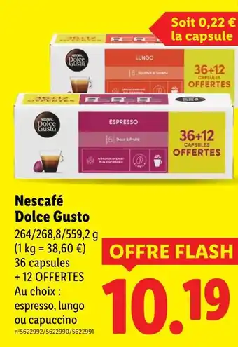 Lidl NESCAFÉ Dolce Gusto offre
