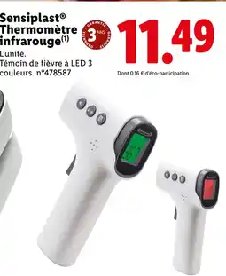 Lidl Sensiplast Thermomètre infrarouge offre