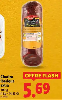 Lidl Chorizo ibérique extra offre