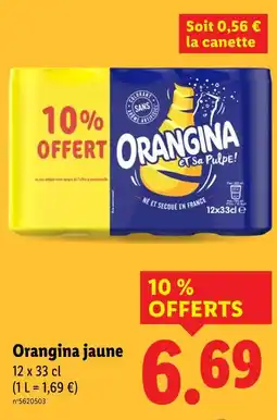 Lidl Orangina jaune offre
