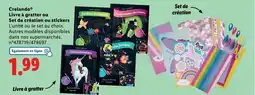 Lidl CRELANDO Livre à gratter ou Set de création ou stickers offre