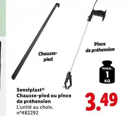 Lidl Sensiplast Chausse-pied ou pince de préhension offre