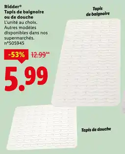 Lidl RIDDER Tapis de baignoire ou de douche offre