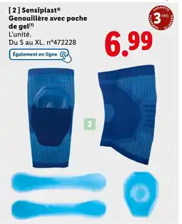Lidl SENSIPLAST Genouillère avec poche de gel offre