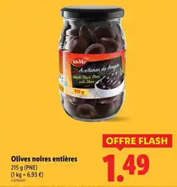 Lidl Olives noires entières offre