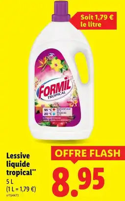 Lidl Formil Lessive liquide tropical offre