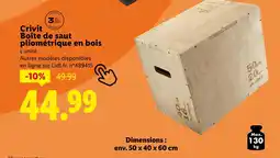 Lidl CRIVIT Boîte de saut pliométrique en bois offre