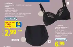 Lidl ESMARA Soutien-gorge à dentelle avec armatures femme offre