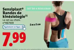 Lidl SENSIPLAST Bandes de kinésiologie offre