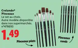 Lidl Crelando Pinceaux offre