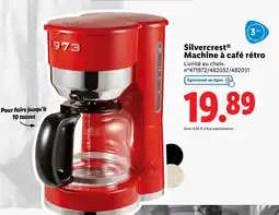 Lidl SILVERCREST Machine à café rétro offre