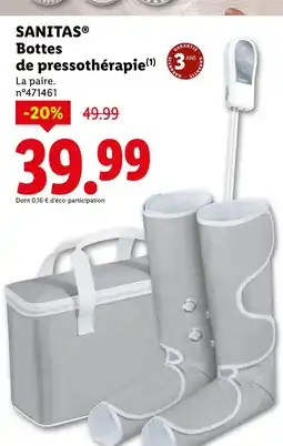 Lidl Bottes de pressothérapie offre