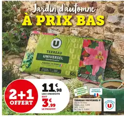 Super U U Terreau universel toutes plantes offre