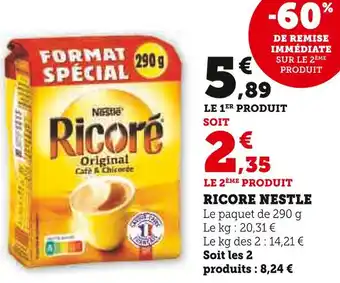 U Express NESTLE Ricoré offre