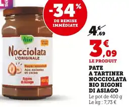 U Express Rigoni di Asiago Pate a tartiner Nocciolata Bio offre